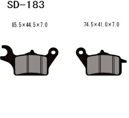 ベスラ(Vesrah) HighPerformance ブレーキパッド SD-183 送料無料