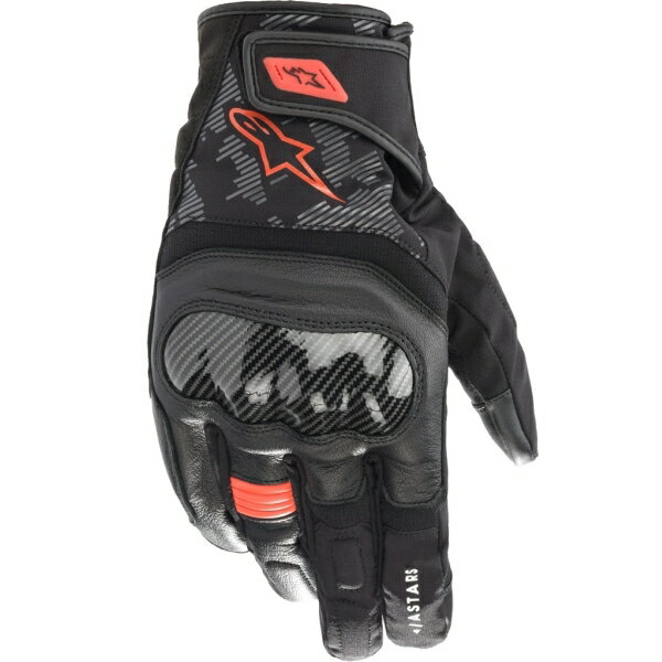 アルパインスターズ SMX Z ドライスター グローブ 3527421 BLACK RED FLUO 本革/透湿防水 (alpinestars SMX Z DRYSTAR GLOVE) 