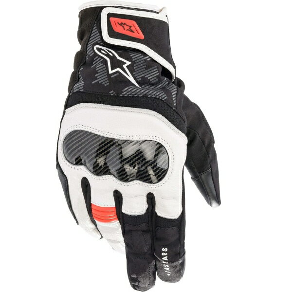 アルパインスターズ SMX Z ドライスター グローブ 3527421 BLACK WHITE RED FLUO 本革/透湿防水 (alpinestars SMX Z DRYSTAR GLOVE) 