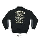 VANSON バンソン MOTORCYCLE CLUB CUSTOM Jersey JACKET (ジャージジャケット) 885V350 ブラック