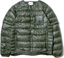 ナンガ インナーダウン カーディガン デタッチャブル スリーブ (カーキ) NANGA INNER DOWN CARDIGAN DETACHABLE SLEEVE(4)
