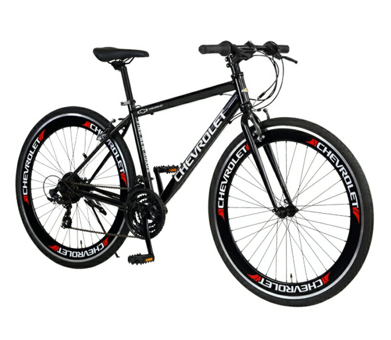 クロスバイク CHEVROLET CRB7021DR-V シボレー 700C / ブラック【組立調整済発送】