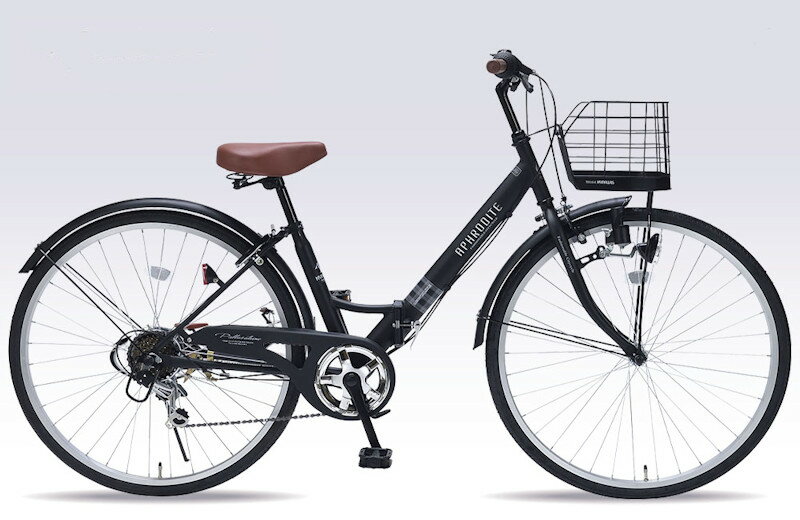 折り畳み自転車 26インチ6段変速付き・肉厚チューブ 折りたたみ自転車 マイパラス MC507 VALORE (マットブラック) （MYPALLAS MC507 VALORE） 折畳み自転車【送料無料・メーカー直送・代引不可】