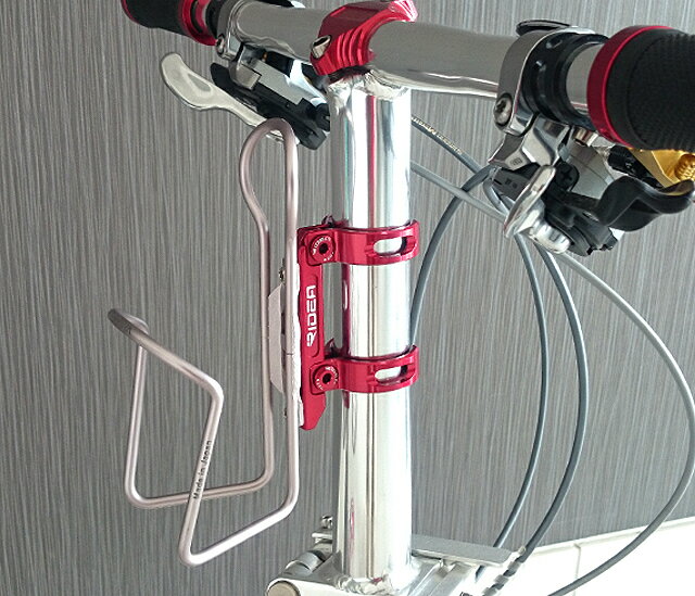 RIDEA（リディア）FCAD　Mini Velo Bottle Cage Adapter（Double arm）ミニベロボトルケージアダプター（ブラック）