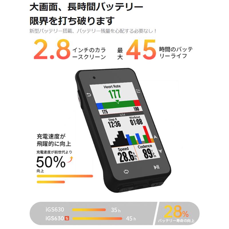 iGPSPORT アイジーピースポーツ iGS630S サイクルコンピューター