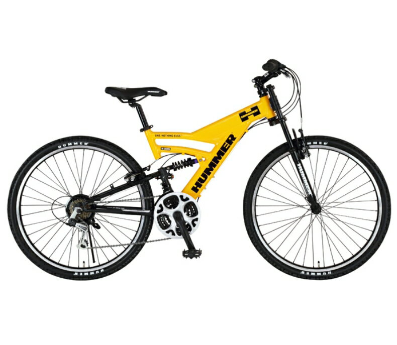 マウンテンバイク HUMMER DH2618-E (イエロー) ハマー DH 2618 E MOUNTAIN BIKE Yellow 【組立調整済発送】