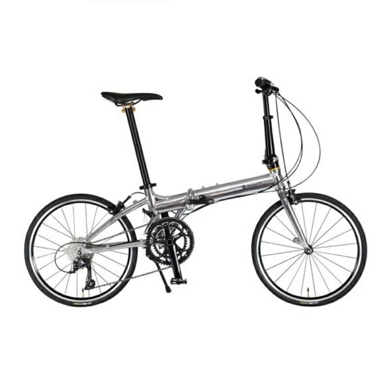 折り畳み自転車 RENAULT （ルノー）PLATINUM MACH9（プラチナマッハ9）20インチ 折りたたみバイク メタリックシルバー