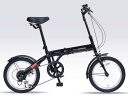 折り畳み自転車 16インチ6段変速折りたたみ自転車 マイパラス M-103 (ブラック)（MYPALLAS M-103） 折畳み自転車【送料無料・メーカー直送・代引不可】