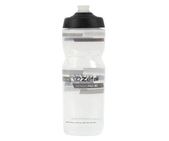 ZEFAL【ゼファール】ドリンクボトル Sense Pro 80 Translucent (grey/black) 1461 Translucent 800ml