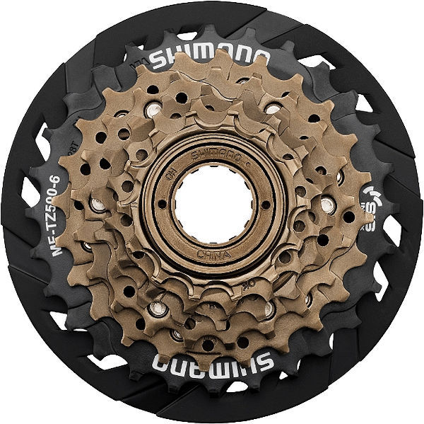 シマノ ターニー MF-TZ500-6-CP ボスフリー スプロケット 14-28T プロテクター付 (X1643) SHIMANO Tourney ...