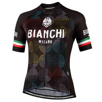 Bianchi MILANO ビアンキミラノ SSジャージ ANCIPA / ブラック / レディースサイクルウエア /Lサイズ/ 半袖ジャージ/4000