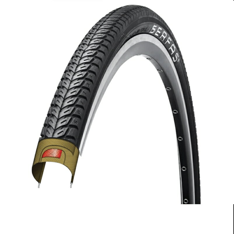 サーファス ヴィーダ ハイブリット 700x32 (729034) ブラック SERFAS MEO VIDA HYBRIDタイヤ