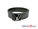 ルイヴィトン(LOUIS VUITTON)★ベルト・サンチュール・LVイニシャル・モノグラム エクリプス・リバーシブル・ブラック・40MM・105/42・M90...