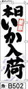 ミニふでのぼり10cm×30cm 卓上サイズ 【10枚購入で1枚単価1278円〜でお買い得】新鮮 本日いか入荷-白(魚-b502)幟 ノボリ 旗 筆書体を使用し...