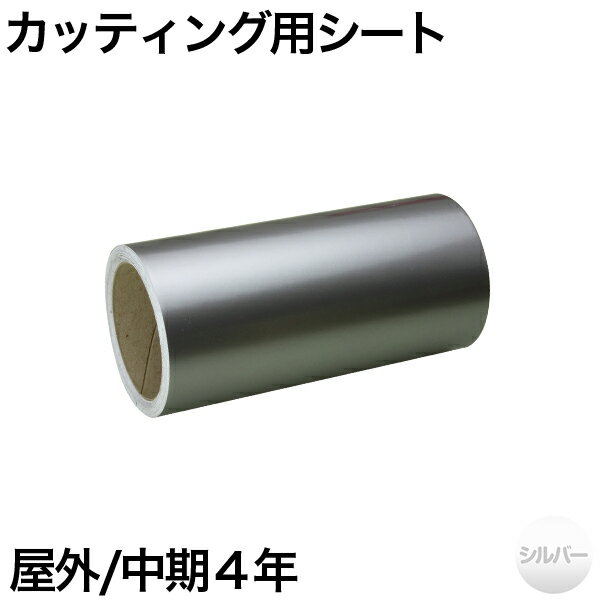 200mm×5m [シルバー] 屋外中期4年 カッティング用シート