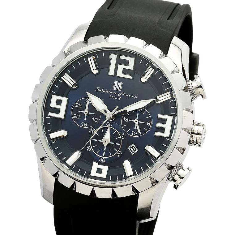 Salvatore Marra ӻ  SM22111 SSBL/BK  Υ 10ɿ С٥  45mm