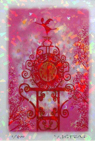 【インチサイズ】風水恋愛運のピンク色の天使風水版画　IPCP　天使の風水　恋愛運吉岡浩太郎 2