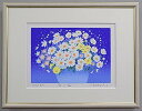 【八〇サイズ】風水版画SY6家庭運 白い花吉岡浩太郎