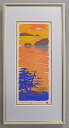 【25X50ワイドサイズ】吉岡浩太郎版画・縦長作品版画L5014 夕凪吉岡浩太郎