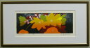 【25X50ワイドサイズ】吉岡浩太郎版画・残り少ない貴重品!版画L503 花吉岡浩太郎