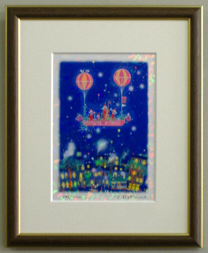 【インチサイズ】版画IPC22　クリスタル・星のメロディ吉岡浩太郎