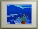 【三々サイズ】版画3314 光る海B送料無料 吉岡浩太郎