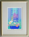 【八〇サイズ】版画T46 小鳥の朝吉岡浩太郎