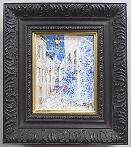 ○ショップコメント 独立美術協会会員でクレパス作家でも有名な洋画家の0号小品作品です。 作品名 花の通り 作家名 田伏勉 ○作品詳細 作品の種類 クレパス（オイルパステル） 作品サイズ 0号18.0X14.0センチ 作品の詳細 クレパス・右下サイン 額縁サイズ 31.5X27.5センチ 額縁の詳細 油絵木彫額縁/アクリルガラス/紙さし箱 ○作家プロフィール 田伏勉（たぶしべん）1949年 大阪府生まれ 1983年 昭和会展(同’89)、安井賞展(同’94) 1987年 文化庁現代美術選抜展、上野の森絵画大賞展 佳作賞、フジテレビ賞 2003年 クレパス画展(大阪・サクラアートミュージアム）以降’08’19開催 現在　独立美術協会会員