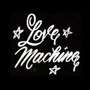 ステッカー LOVE MACHINE ラブマシーン 車 バイク デカール 転写 カッティングステッカー ブラック ホワイト Lowrider ローライダー ウエストコースト west coast アメリカ 雑貨