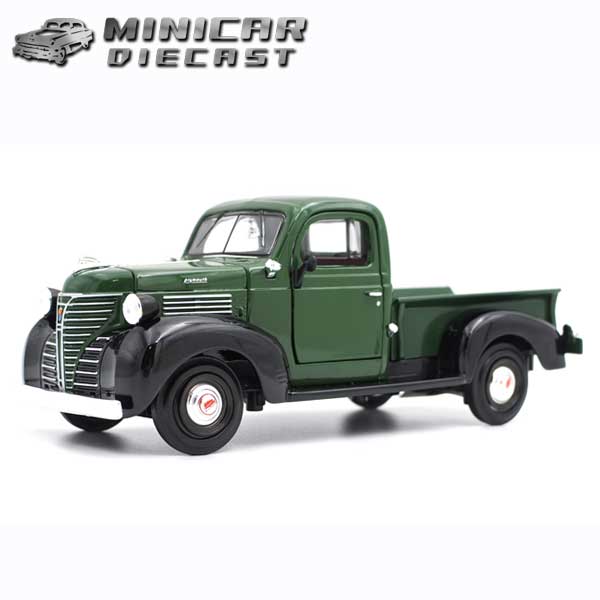 1/24 箱入り ミニカー 1941 Plymouth Pickup ダークグリーン/ブラック 1941年 プリムス ピックアップ トラック アメ車 モーターマックス社製