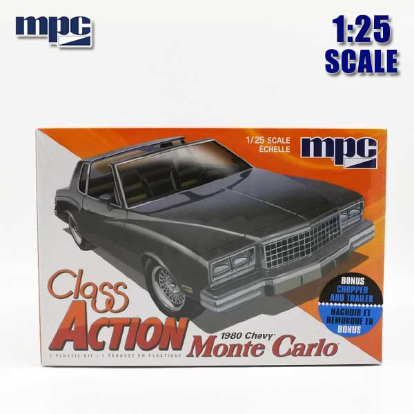 1/25 アメ車 プラモデル 1980 Chevy Monte Carlo Class ACTION シボレー モンテカルロ クラスアクション ミニカー CHEVROLET シェビー ローライダー Lowrider 2in1 mpc 1980年