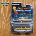 1/64 ミニカー 1985 CHEVROLET CAPRICE ゴールド 1985年 シボレー カプリス アメ車 California Lowrider カリフォルニア ローライダー GREEN LIGHT グリーンライト