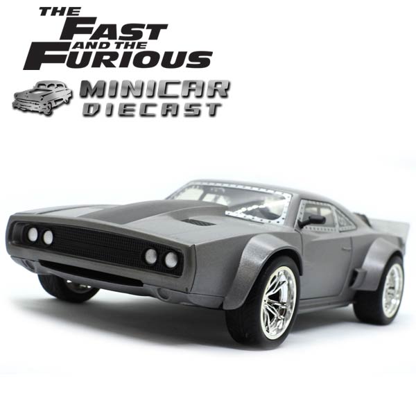 1/24 ワイルドスピード 箱入り ミニカー DOM'S ICE CHARGER ガンメタリック アイス チャージャー ドムモデル アメ車 FAST&FURIOUS WILD SPEED ワイルド・スピード ワイルド スピード ワイスピ ジャダトイズ