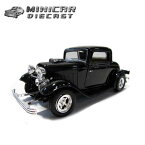 1/24 箱入り ミニカー 1932 FORD COUPE ブラック 1932年 フォード クーペ 黒 アメ車 モーターマックス MOTOR MAX