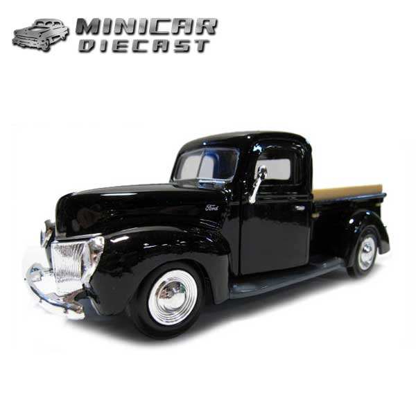 1/24 箱入り ミニカー 1940 FORD PICKUP ブラック 1940年 フォード ピックアップ 黒 アメ車 トラック モーターマックス MOTOR MAX