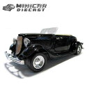 1/24 箱入り ミニカー 1934 FORD Conv. ブラック 1934年 フォード コンバーチブル 黒 アメ車 モーターマックス MOTOR MAX