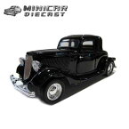 1/24 箱入り ミニカー 1934 FORD COUPE ブラック 1934年 フォード クーペ 黒 アメ車 MOTOR MAX モーターマックス