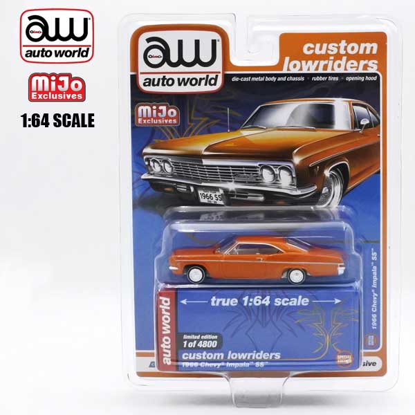 1/64 ߥ˥ 1966 Chevy Impala SS  1966ǯ ܥ졼 ѥ SS CHEVROLET ӡ Lowrider 饤  auto world ȥ