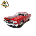 1/24 箱入り ミニカー 1970 CHEVROLET El CAMINO SS396 レッド 1970年 シボレー エルカミーノ SS 396 赤 CHEVY シェビー アメ車 モーターマックス社製