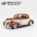 【箱無しミニカー】1/24 ミニカー 1939 CHEVROLET COUPE GET LOW アイボリー ブラウン 1939年 シボレー クーペ ゲット ロー 茶色 CHEVY シェビー アメ車 ローライダー Lowrider MOTOR MAX モーターマックス