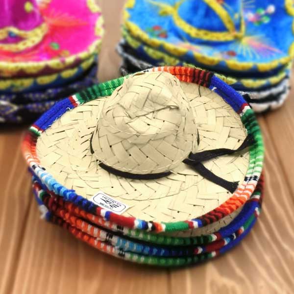 ミニソンブレロ Lサイズ メキシカンハット メキシコ 雑貨 SOMBRERO かわいい インテリア HECHO EN MEXICO ヘチョエン メキシカン メキシコ雑貨