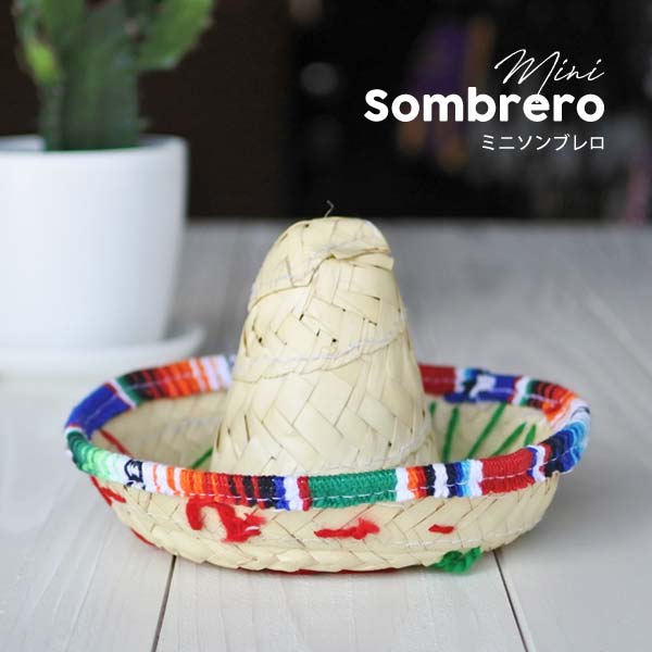 ミニソンブレロ メキシカンハットメキシコ 雑貨 SOMBRERO ソンブレロ ディスプレイ 飾り かわいい インテリア HECHO EN MEXICO ヘチョエン メキシカン VIVA