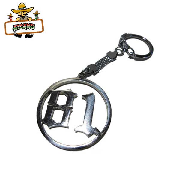 メタル クローム キーホルダー 1981 81 ロゴ キーチェーン キーチャーム キーリング CADILLAC CHEVROLET IMPALA キャデラック シボレー インパラ おしゃれ Lowrider ローライダー チカーノ チカーノファッション チカーノスタイル アメリカ 雑貨