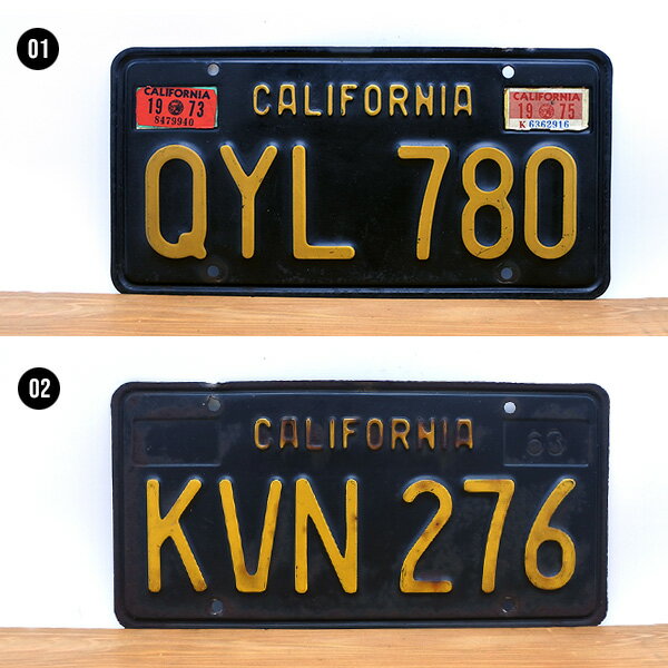 ����ľ͢��USED�� ����ե���˥� �ʥ�С��ץ졼�� �֥�å� ��3�� 60ǯ�� ����ꥫ California �ӥ�ơ��� vintage �饤���󥹥ץ졼�� ���졼�� ���� �� ������ ����ƥꥢ �������������꡼ �����饤���� Lowrider �ۥåȥ��å� Hot rod ����ꥫ ����