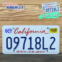 海外直輸入 USED品 アメリカ USED ナンバープレート 2枚セット 09718L2 カリフォルニア California シール付き ライセンスプレート ...