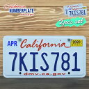 海外直輸入 USED品 アメリカ USED ナンバープレート 2枚セット 7KIS781 カリフォルニア California シール付き ライセンスプレート ...