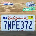 海外直輸入 USED品 アメリカ USED ナンバープレート 2枚セット 7WPE372 カリフォルニア California シール付き ライセンスプレート ...