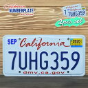 海外直輸入USED品 アメリカ USED ナンバープレート 2枚セット 7UHG359 カリフォルニア California シール付き ライセンスプレート ガ...