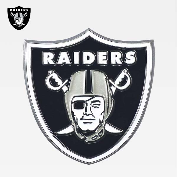 レイダース ロゴ メタル エンブレム NFL RAIDERS 車 カーアクセサリー カー用品 車用品 カスタム おし..