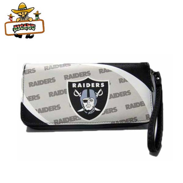 レイダース 財布 ウォレット ロゴ NFL RAIDERS ラウンドファスナー 長財布 おしゃれ プレゼント ストリ..